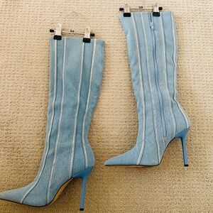 Aldo Blue Knee-High Boots